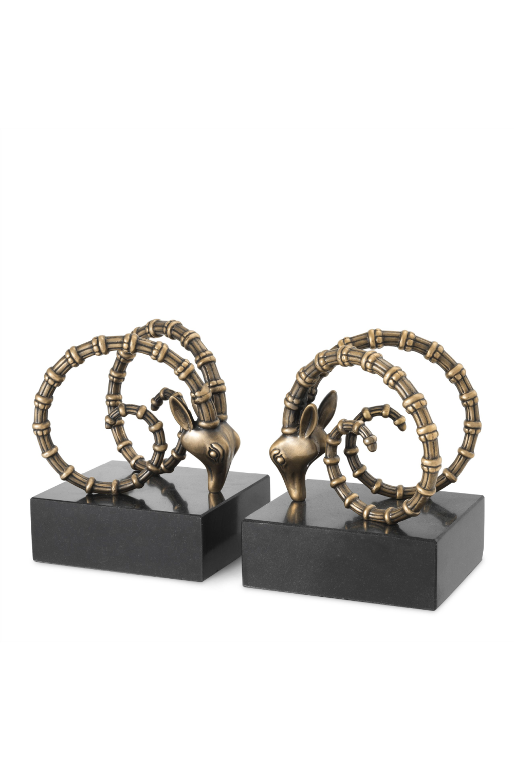 Brass Ibex Bookends | Eichholtz | Eichholtz Miami