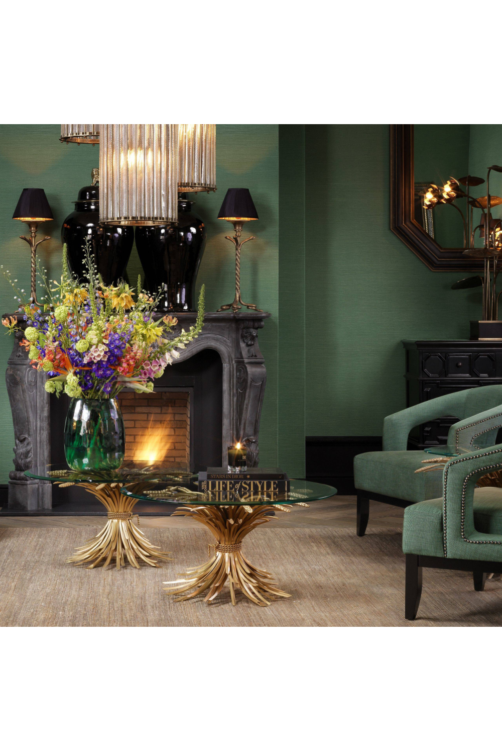 Sheaf Wheat Coffee Table Bonheur | Eichholtz Miami