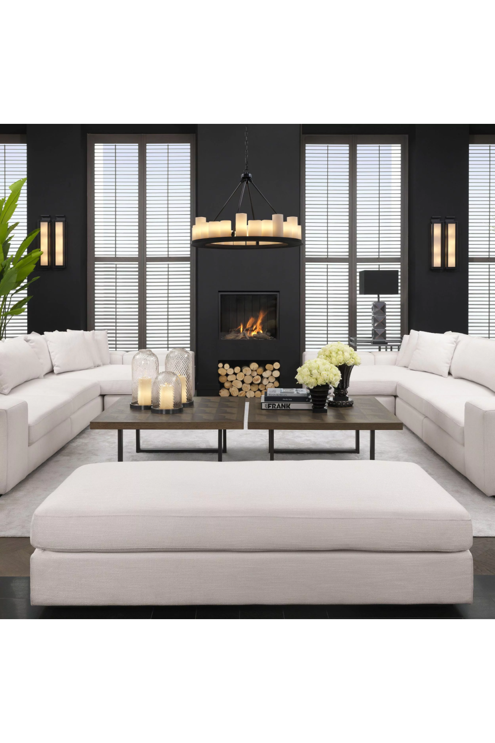 Black Candle Chandelier Commodore | Eichholtz Miami