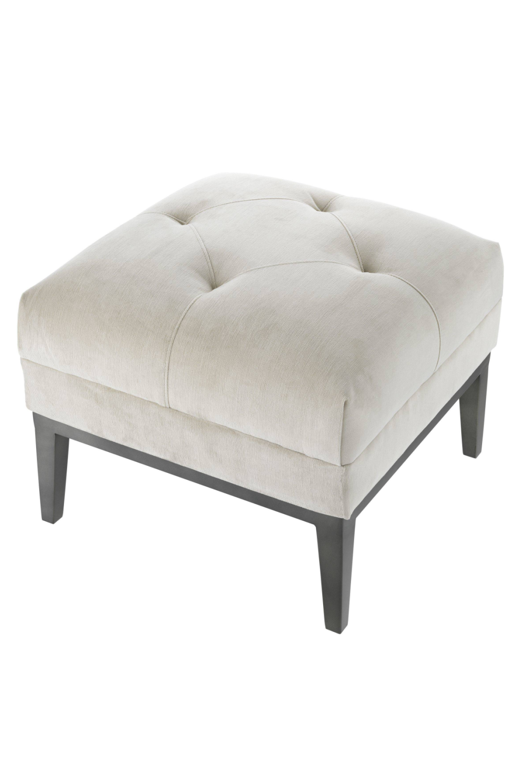 Pebble Grey Upholstered Stool Cesare | Eichholtz Miami
