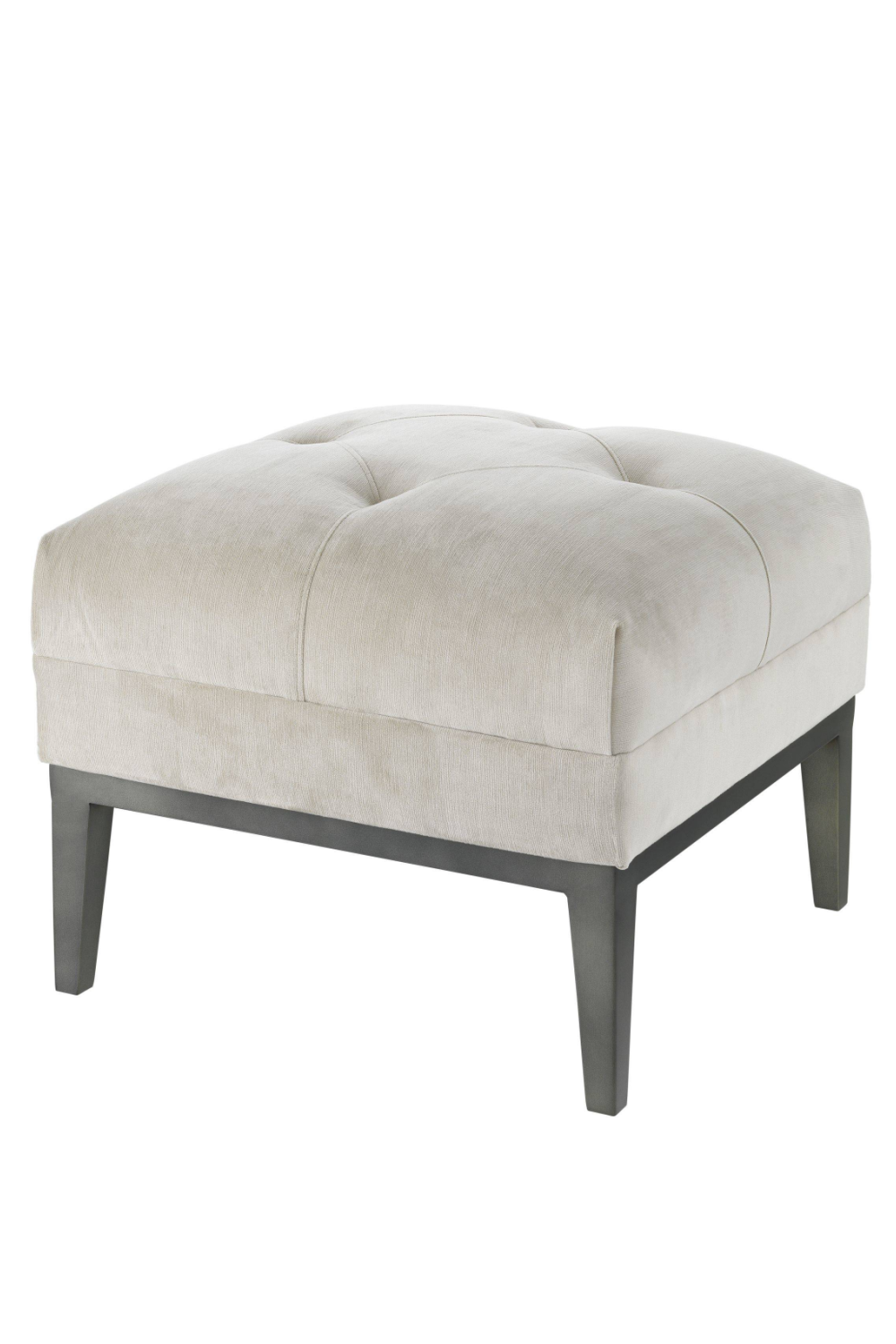 Pebble Grey Upholstered Stool Cesare | Eichholtz Miami