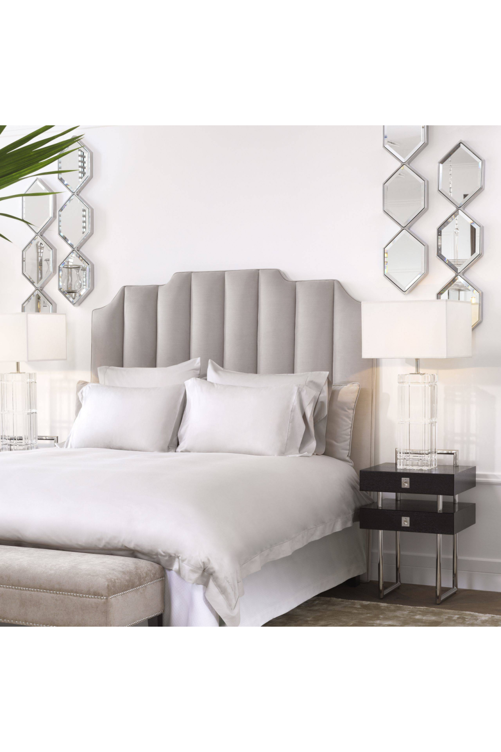 Hexagonal Beveled Mirror Glass Saronno | Eichholtz Miami