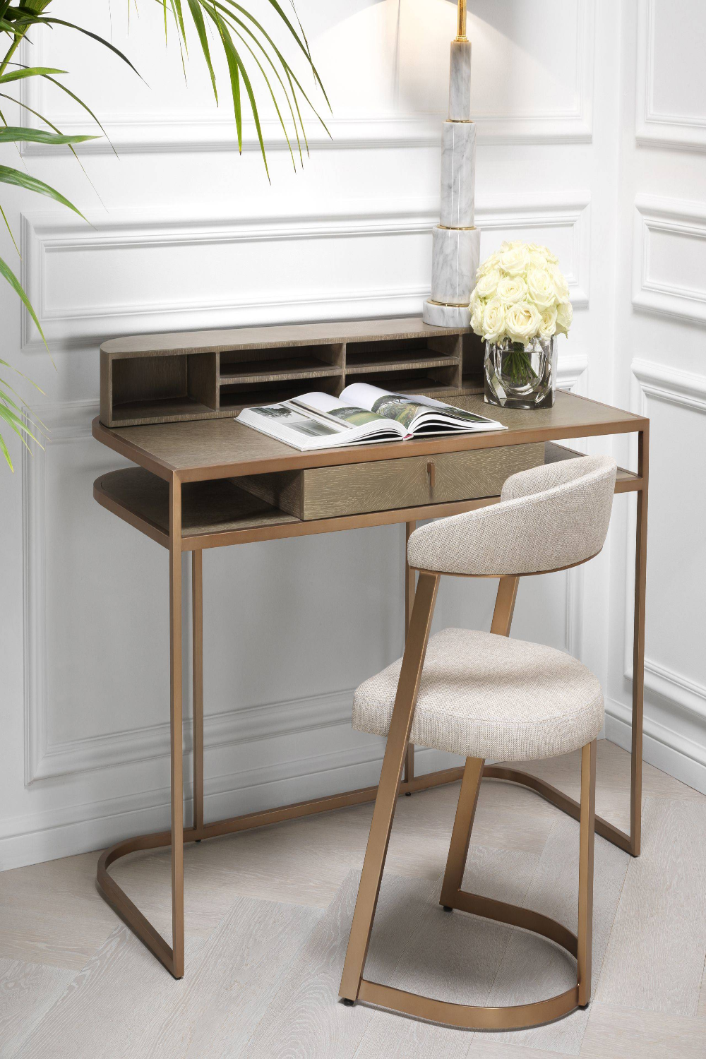 Oak 1-Drawer Desk Highland | Eichholtz Miami