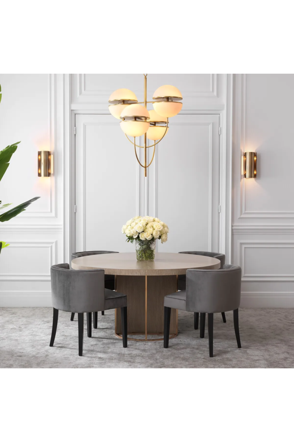 Washed Oak Veneer Dining Table Remington | Eichholtz Miami