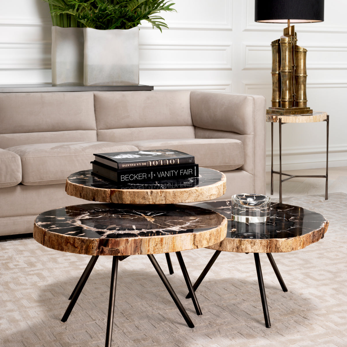 Petrified Coffee Table (3) De Soto | Eichholtz Miami