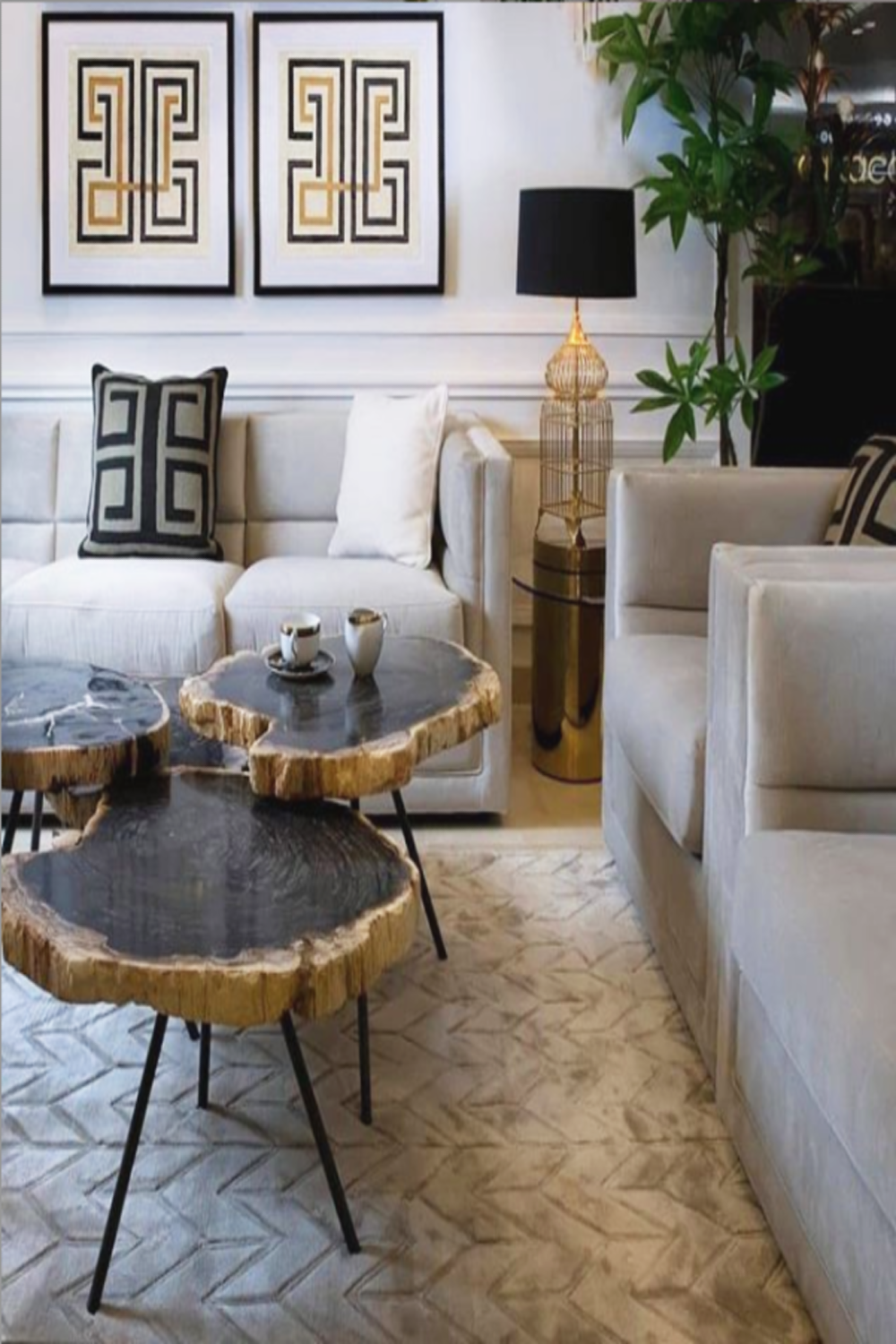 Petrified Coffee Table (3) De Soto | Eichholtz Miami