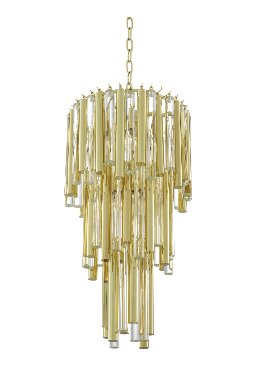 Gold Tiered Glass Chandelier Gigi S | Eichholtz Miami