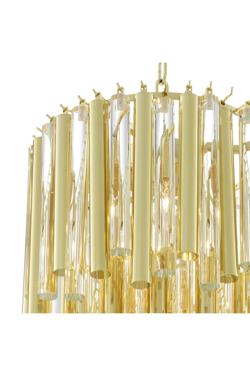 Gold Tiered Glass Chandelier Gigi S | Eichholtz Miami