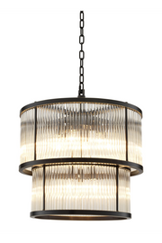 Tiered Glass Rods Chandelier Pasadena | Eichholtz Miami