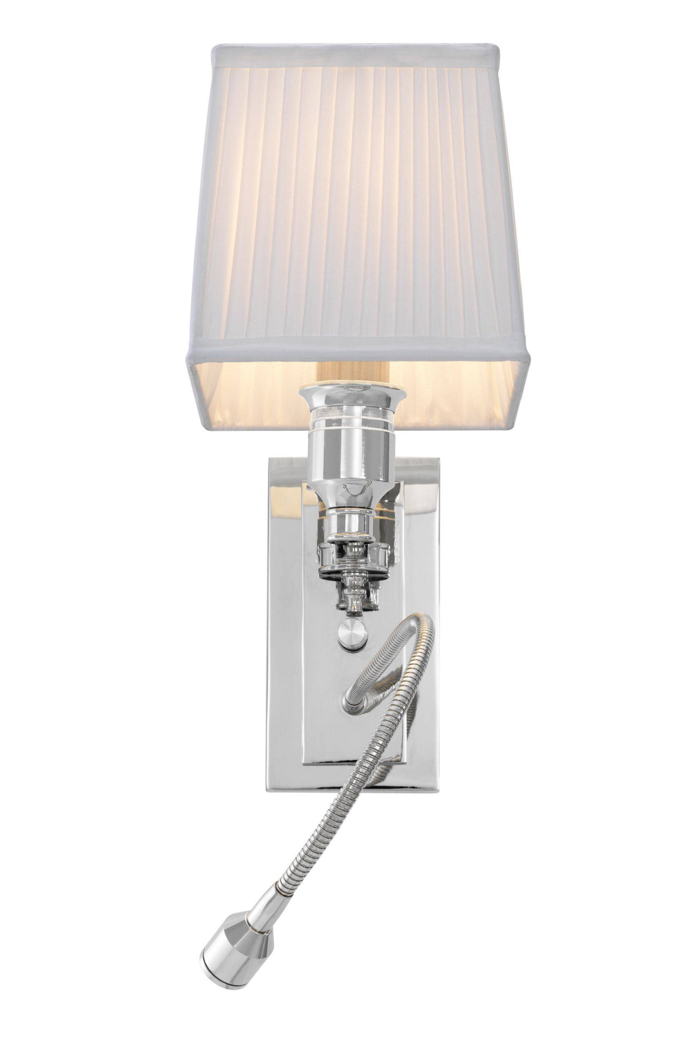 White Pleated Wall Lamp Ellington | Eichholtz Miami