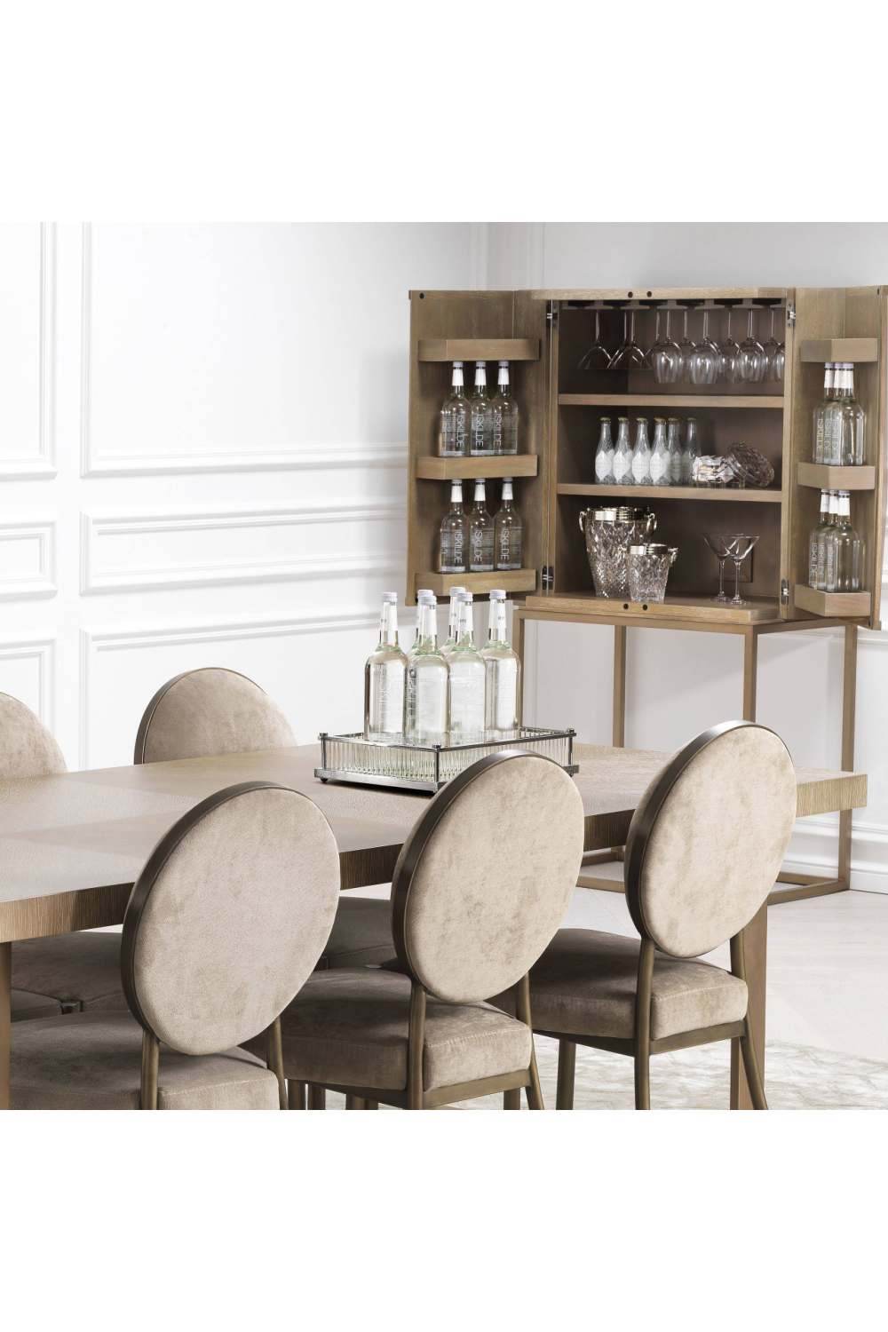 Mirror Bottom Rectangular Tray Cora | Eichholtz Miami