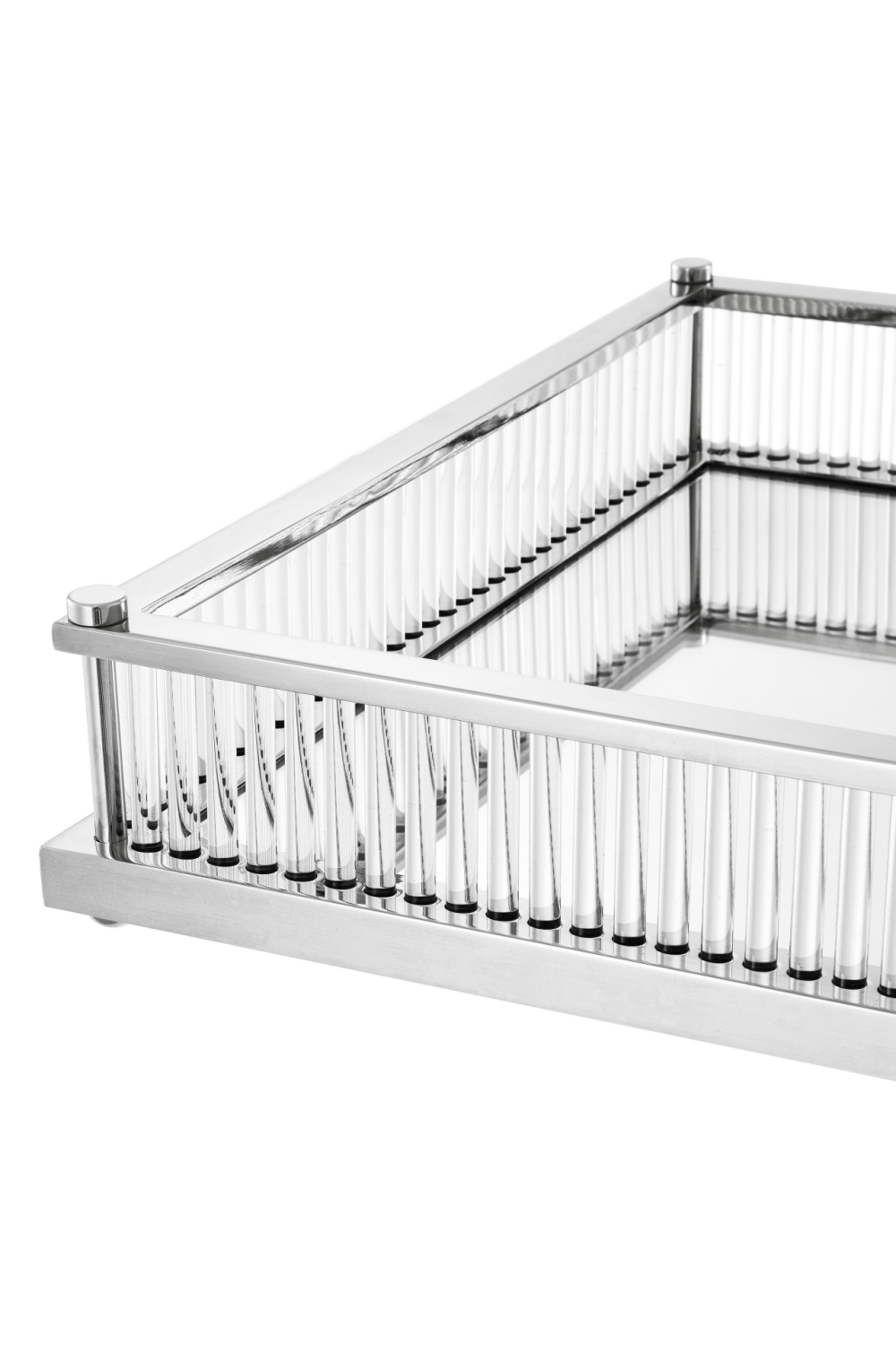 Mirror Bottom Square Tray Cora | Eichholtz Miami