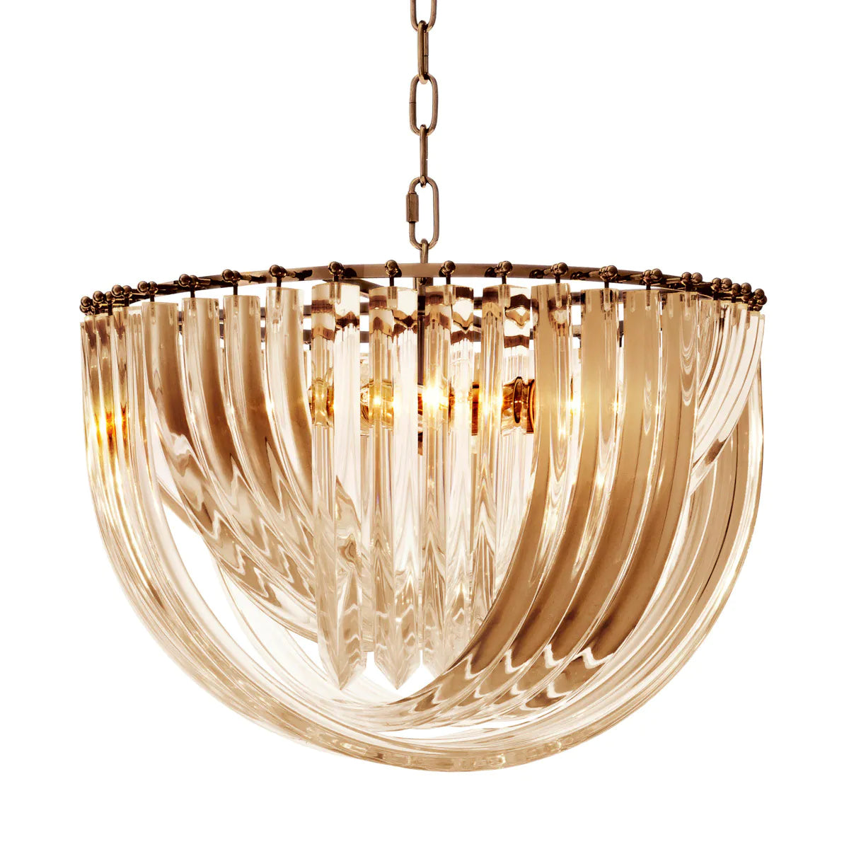 Lucite Loop Chandelier L Murano | Eichholtz Miami