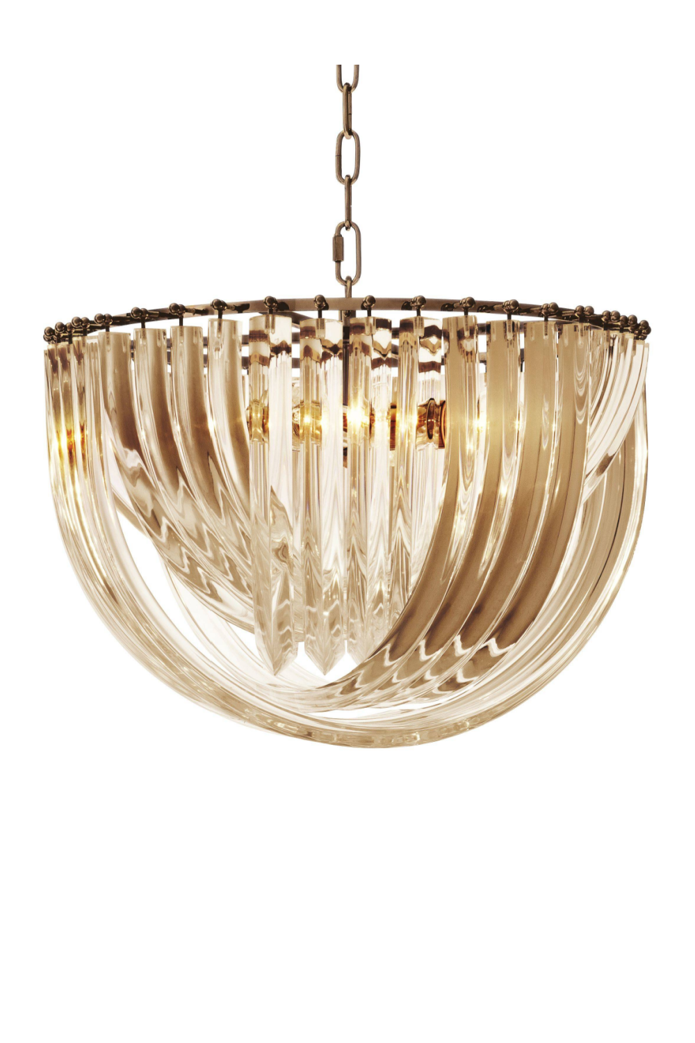 Lucite Loop Chandelier L Murano | Eichholtz Miami