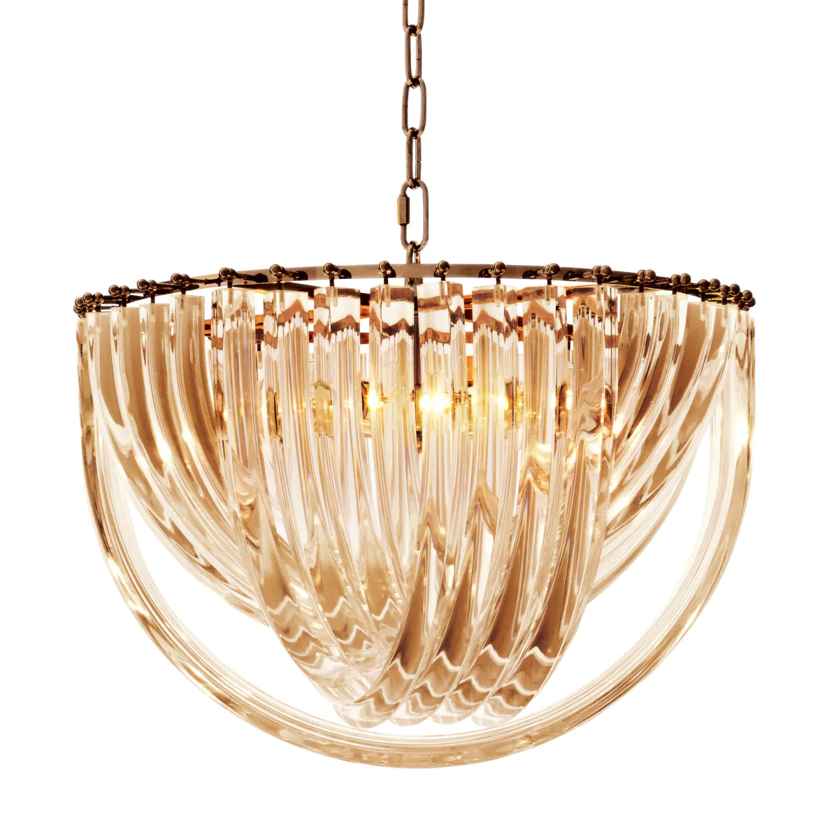 Lucite Loop Chandelier L Murano | Eichholtz Miami