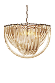 Lucite Loop Chandelier L Murano | Eichholtz Miami
