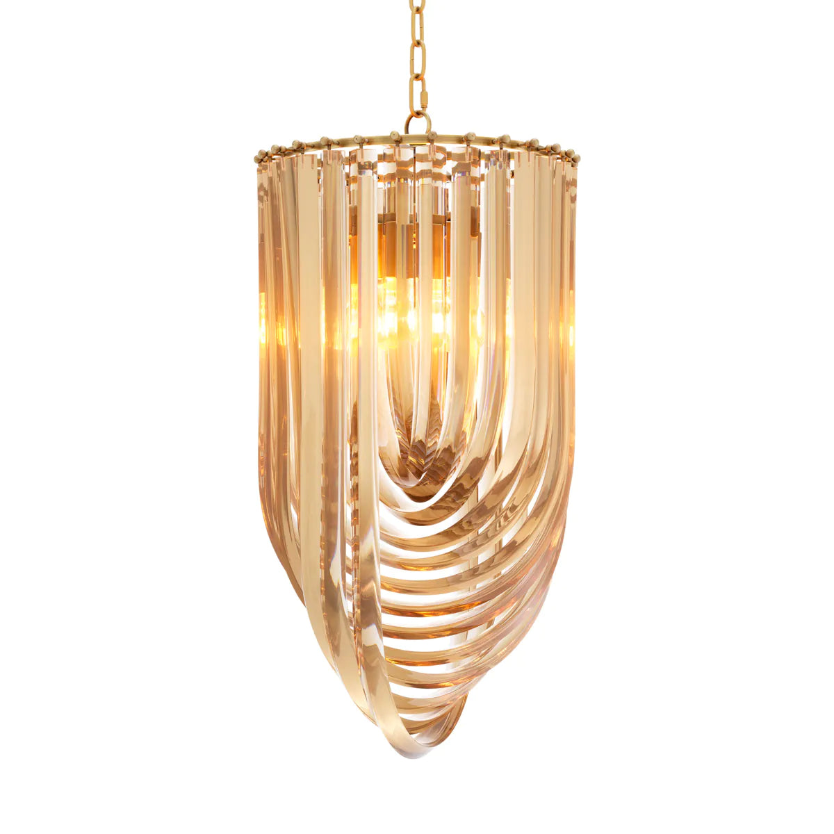 Lucite Loop Chandelier S Murano | Eichholtz Miami