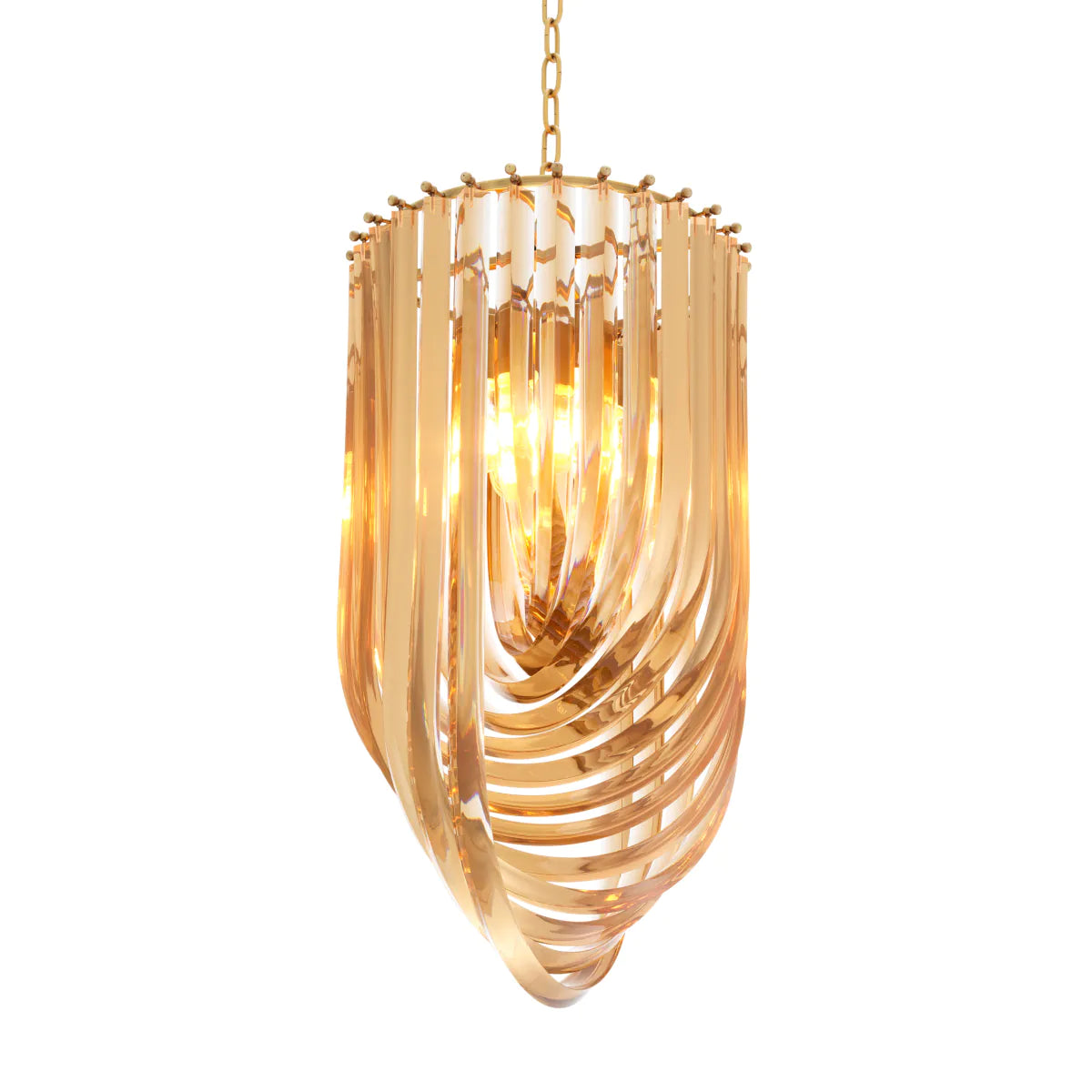Lucite Loop Chandelier S Murano | Eichholtz Miami