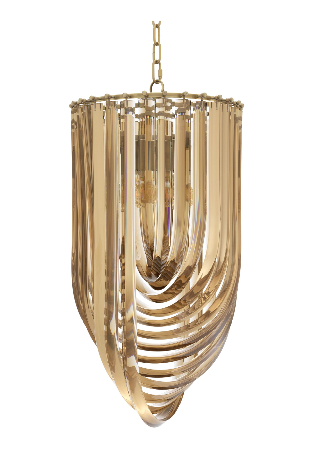 Lucite Loop Chandelier S Murano | Eichholtz Miami