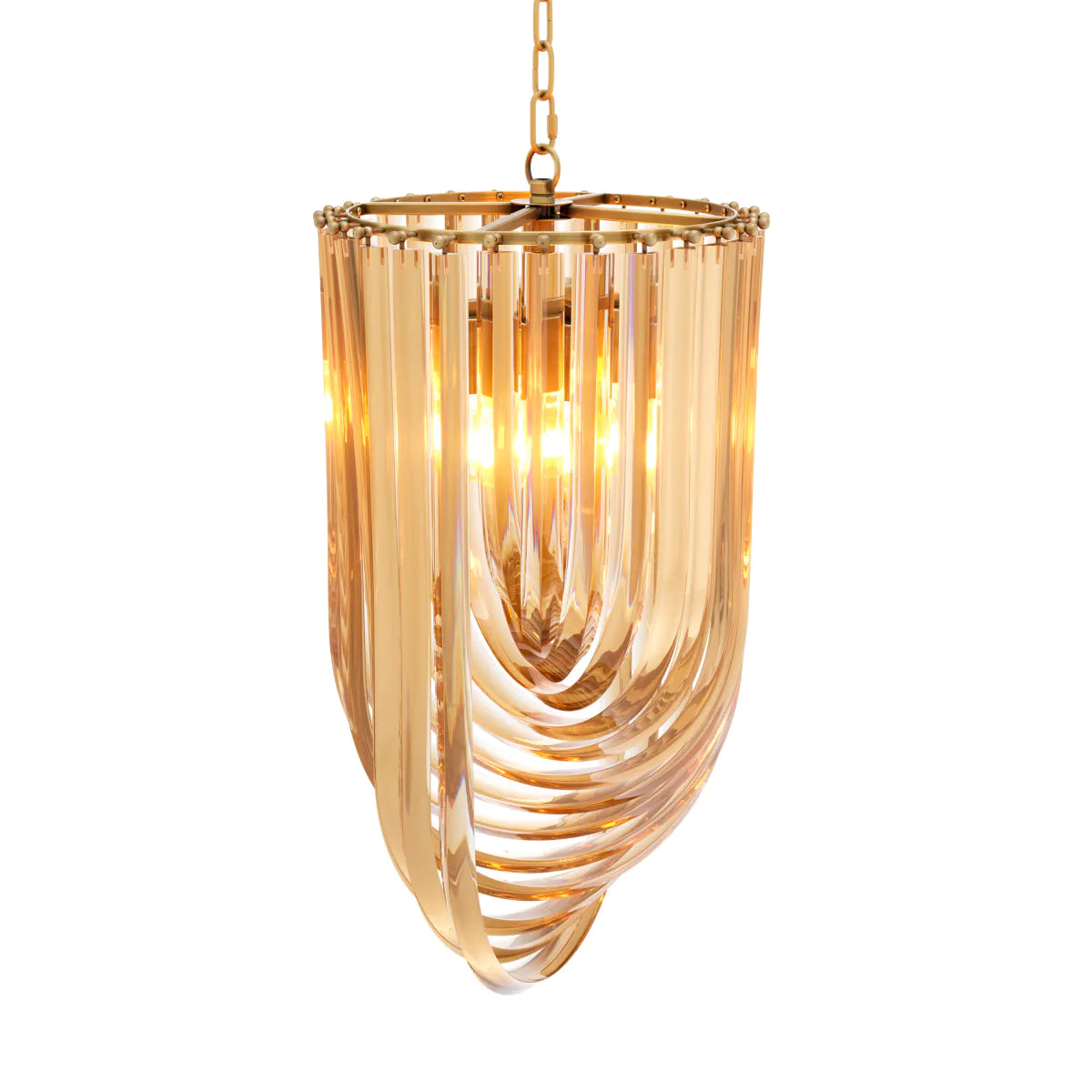 Lucite Loop Chandelier S Murano | Eichholtz Miami