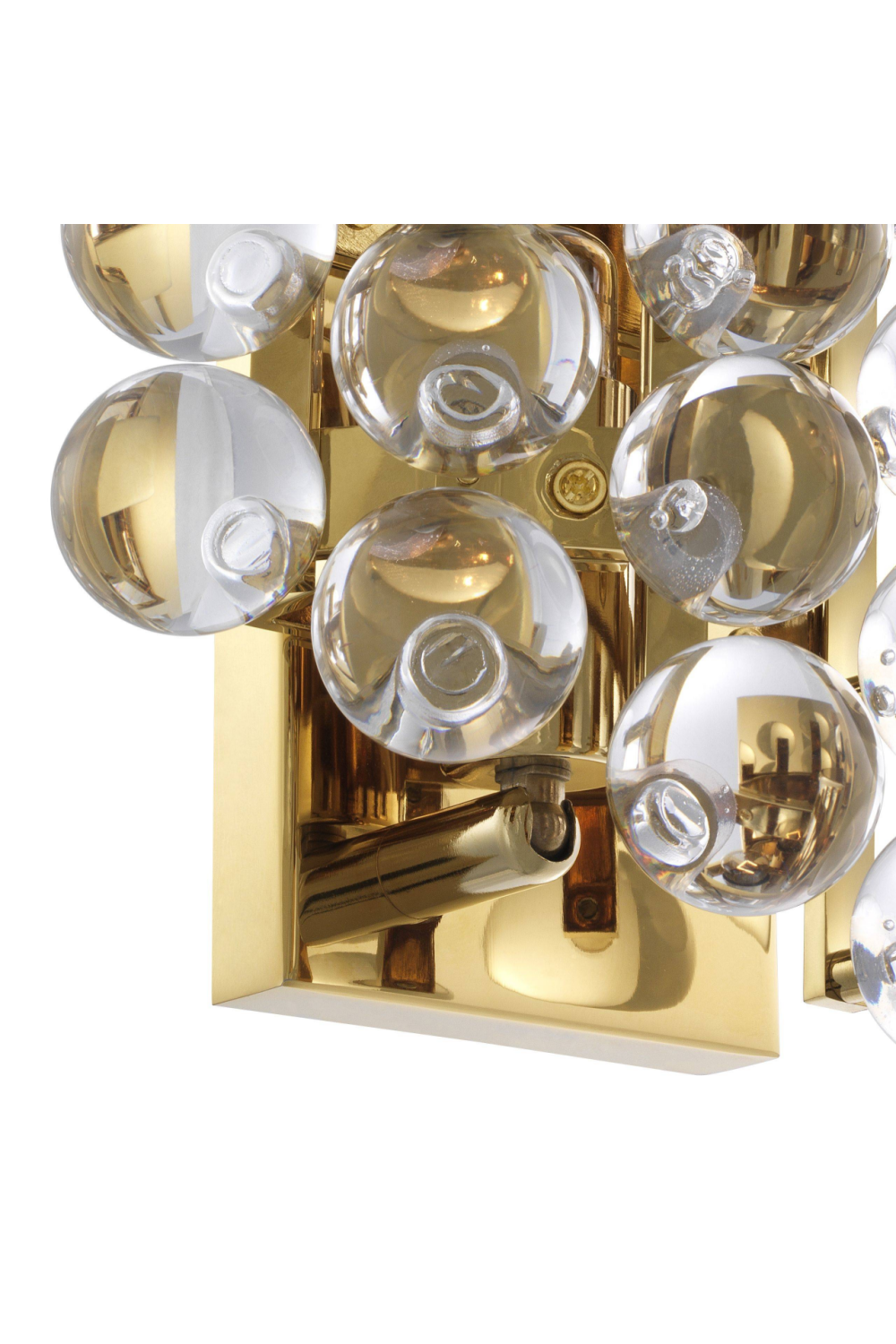 Golden Glass Wall Lamp Mylo | Eichholtz Miami