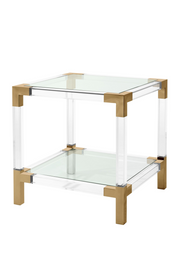 Clear Glass Side Table Royalton | Eichholtz Miami