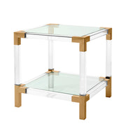 Clear Glass Side Table Royalton | Eichholtz Miami