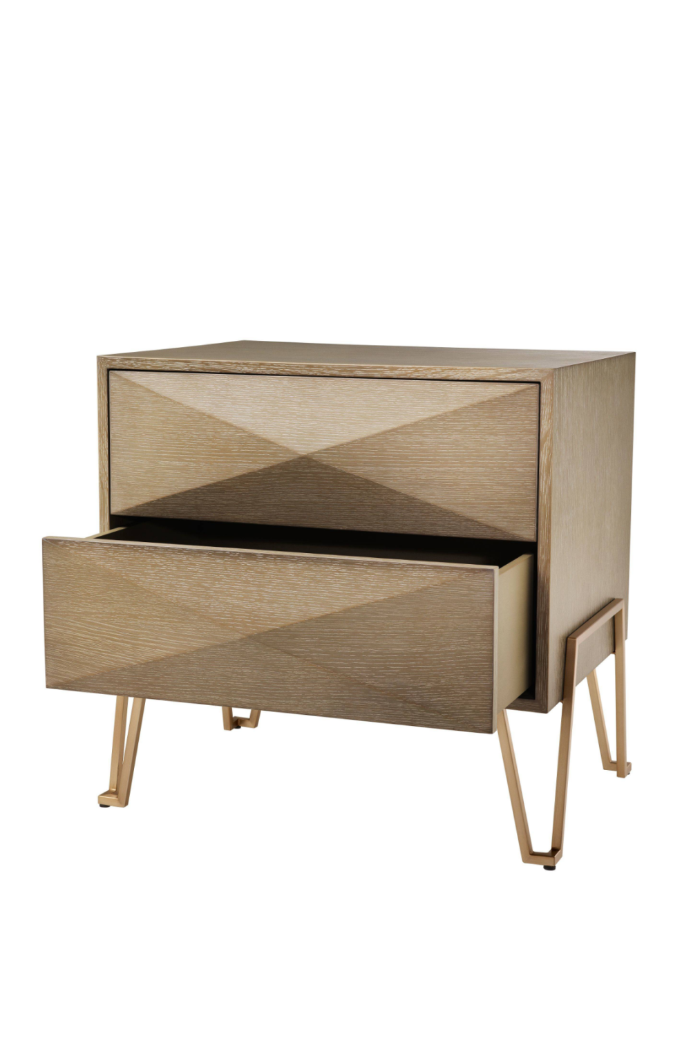 Oak Veneer Nightstand Highland | Eichholtz Miami