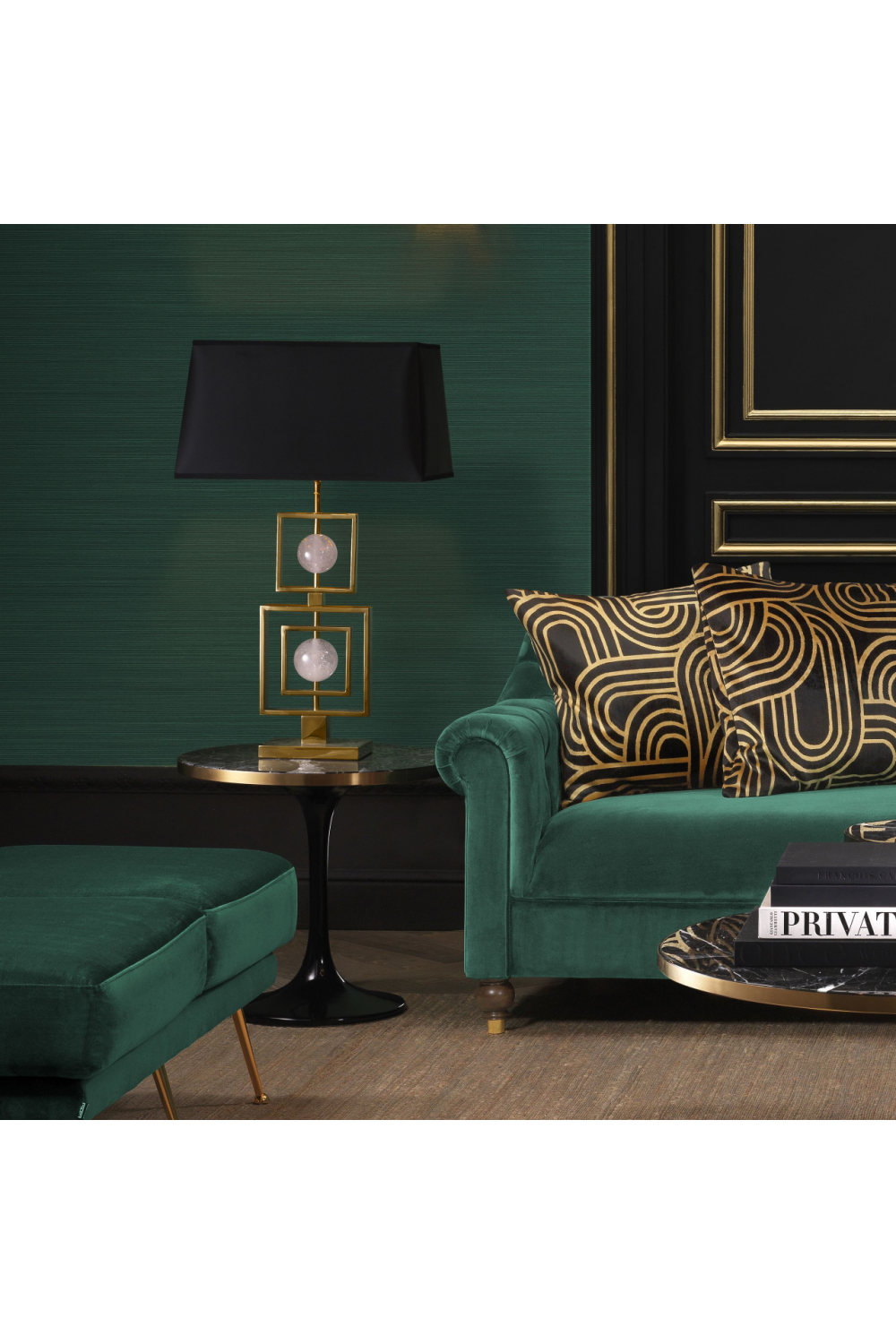 Faux Marble Side Table Parme | Eichholtz Miami