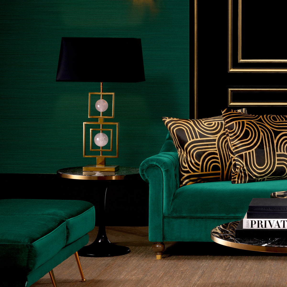Faux Marble Side Table Parme | Eichholtz Miami