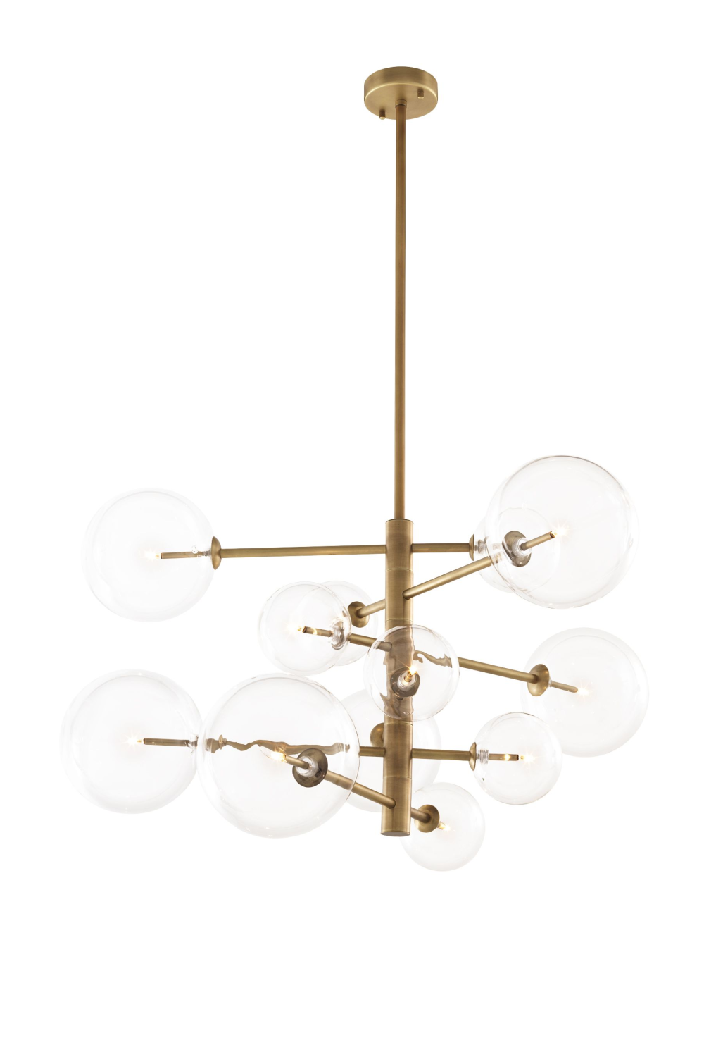 Clear Glass Chandelier Argento S | Eichholtz Miami