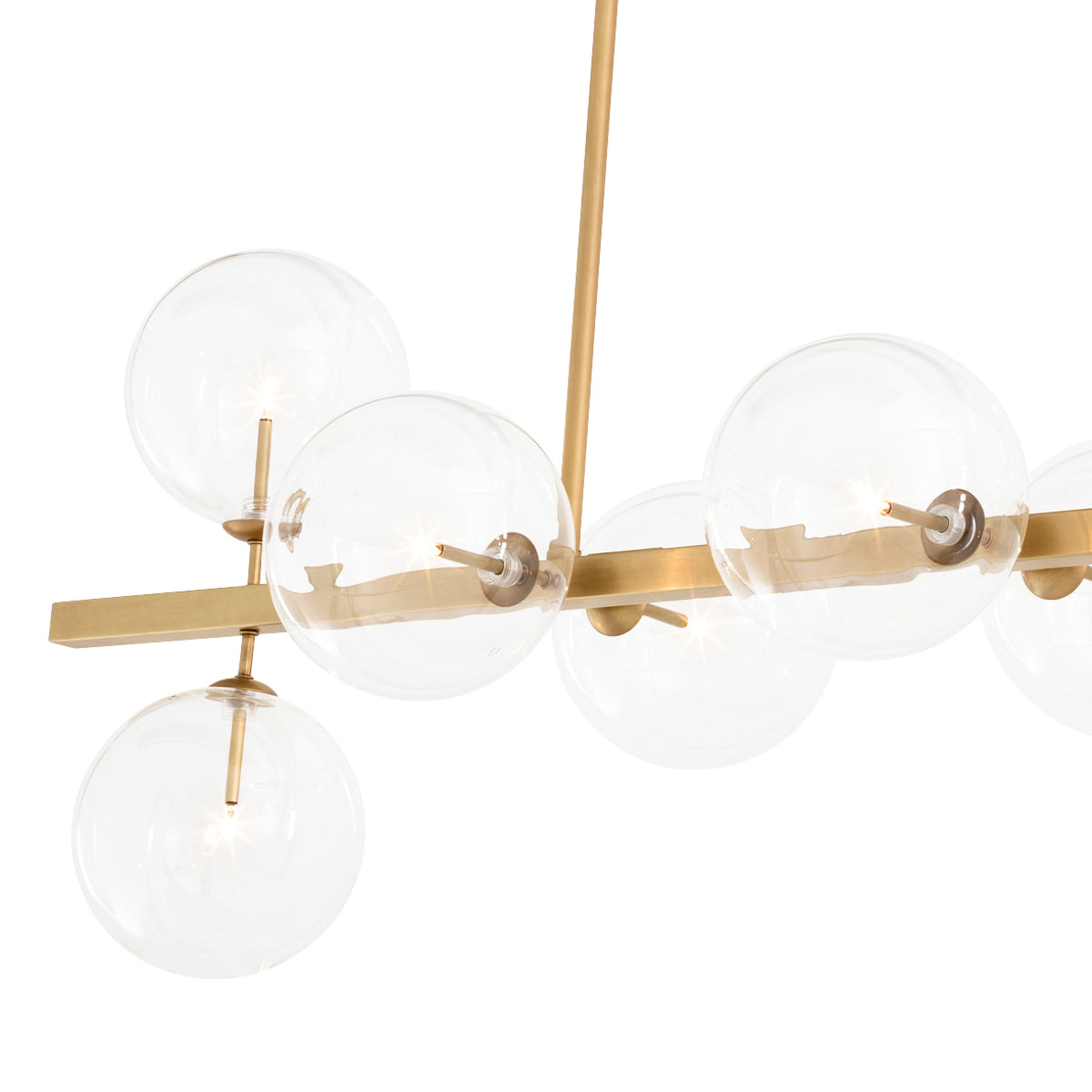 Brass Glass Chandelier Largo | Eichholtz Miami