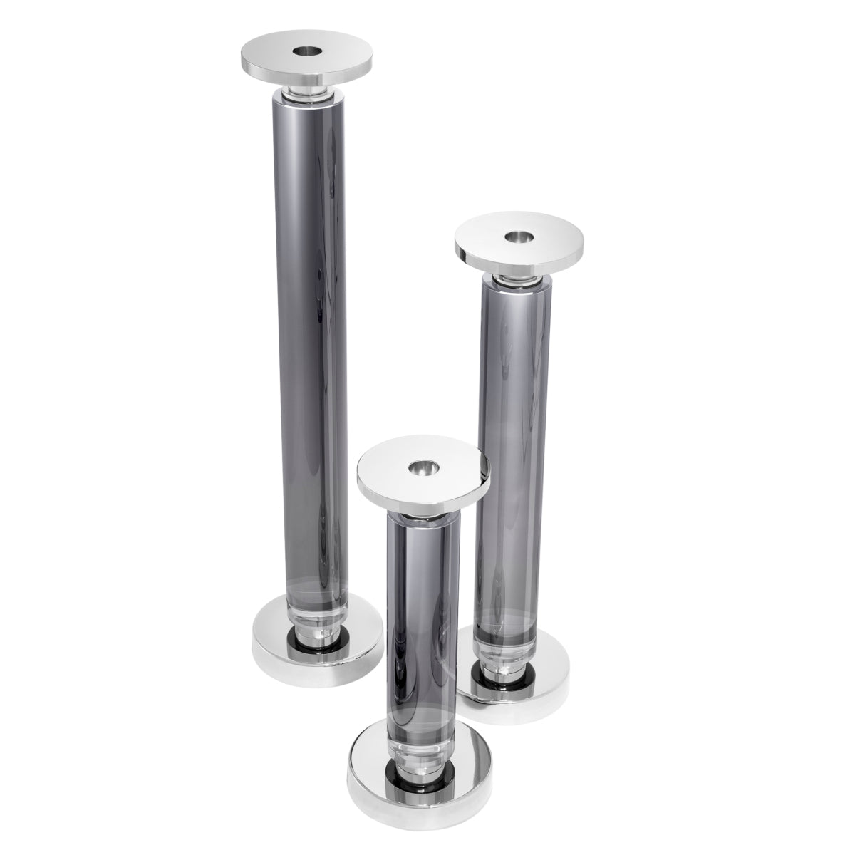 Crystal Glass Candle Holders (3) Chapman | Eichholtz Miami
