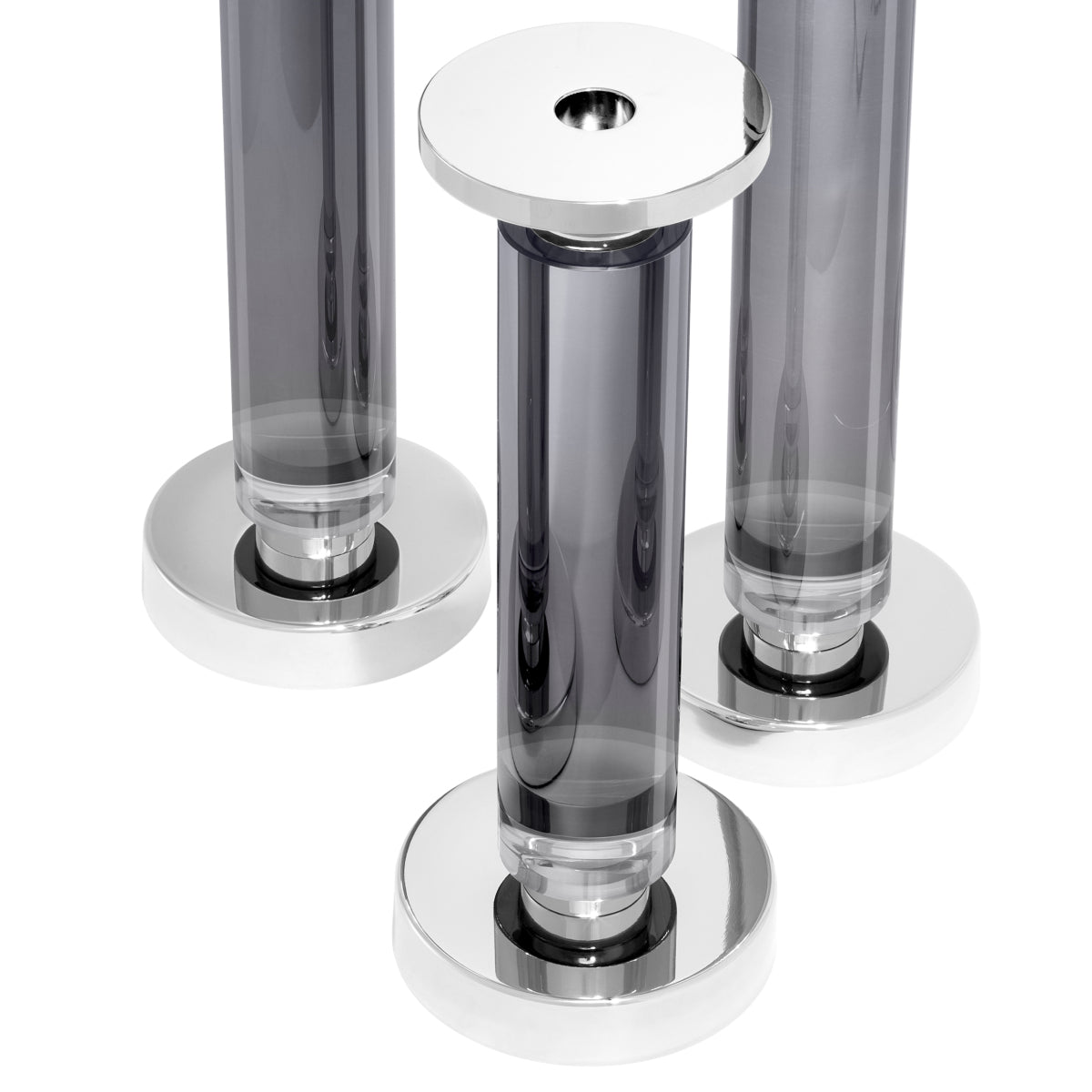 Crystal Glass Candle Holders (3) Chapman | Eichholtz Miami