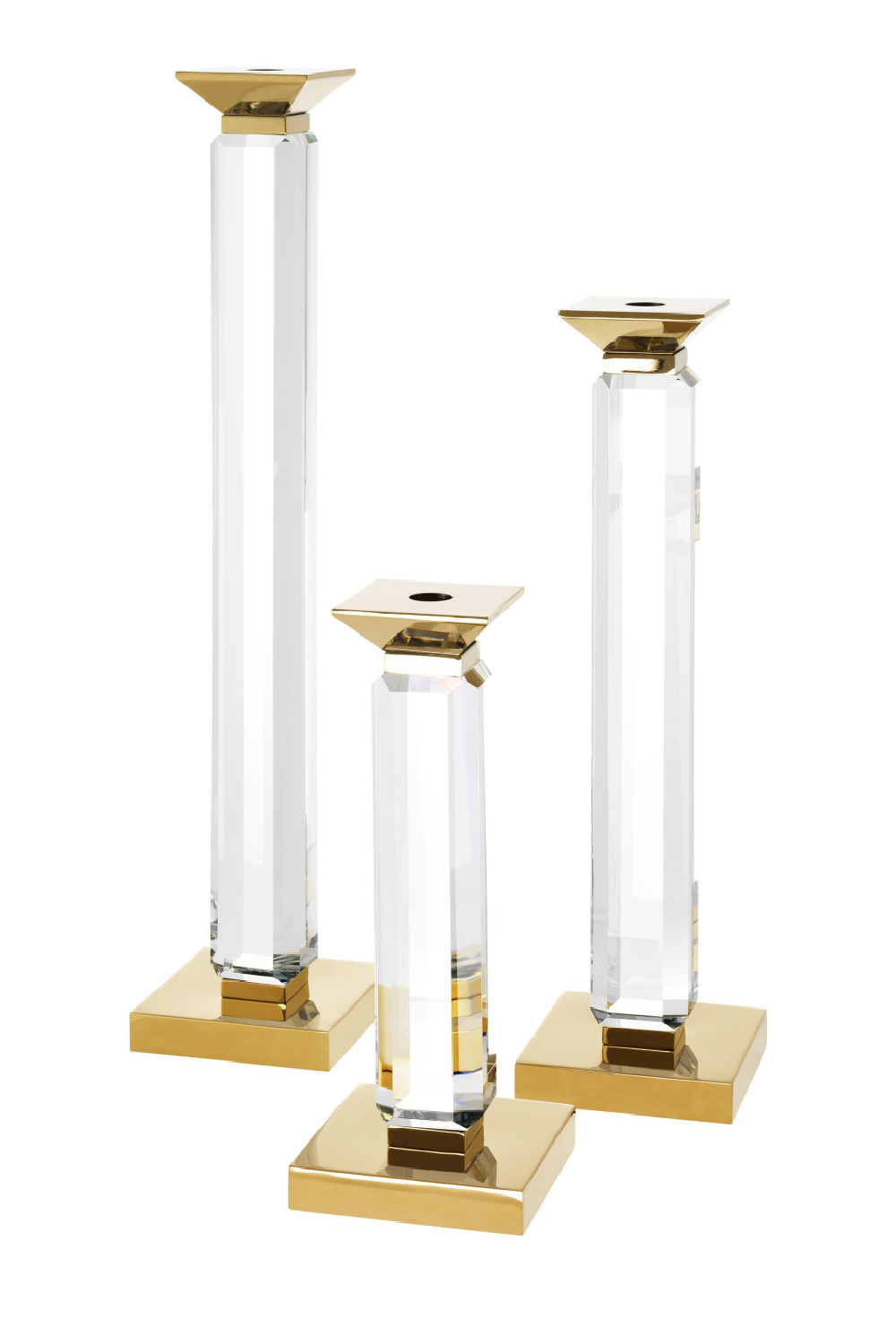 Gold Stick Candle Holder Set of 3 | Eichholtz Livia | Eichholtz Miami