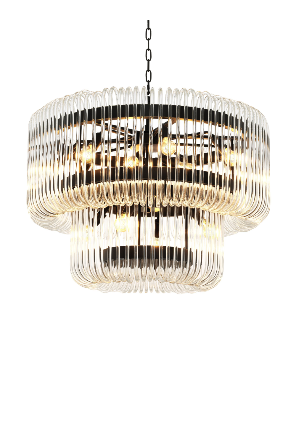 2 Tier Glass Chandelier Sutton House | Eichholtz Miami