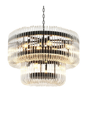 2 Tier Glass Chandelier Sutton House | Eichholtz Miami