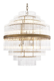 Glass Tiered Chandelier East | Eichholtz Miami