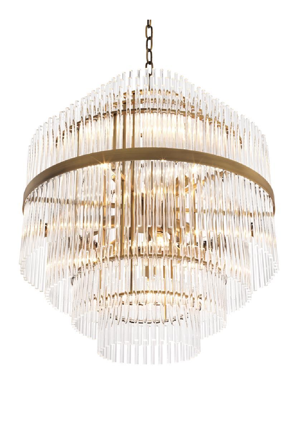 Glass Tiered Chandelier East | Eichholtz Miami