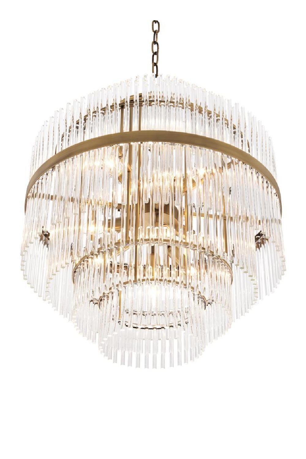 Glass Tiered Chandelier East | Eichholtz Miami