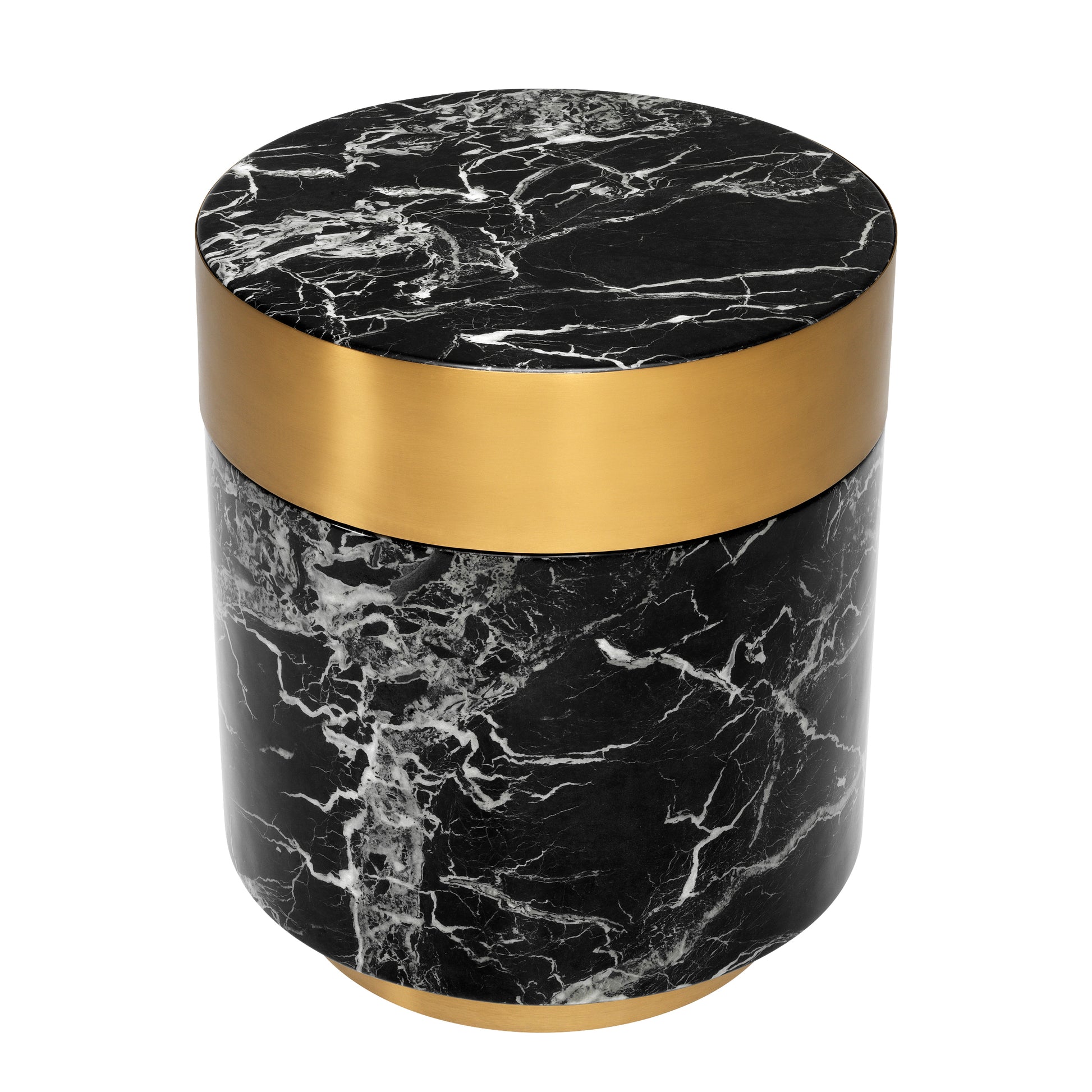 Black Marble Side Table Caron | Eichholtz Miami