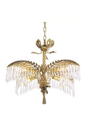 Golden Art Deco Chandelier Hildebrandt | Eichholtz Miami