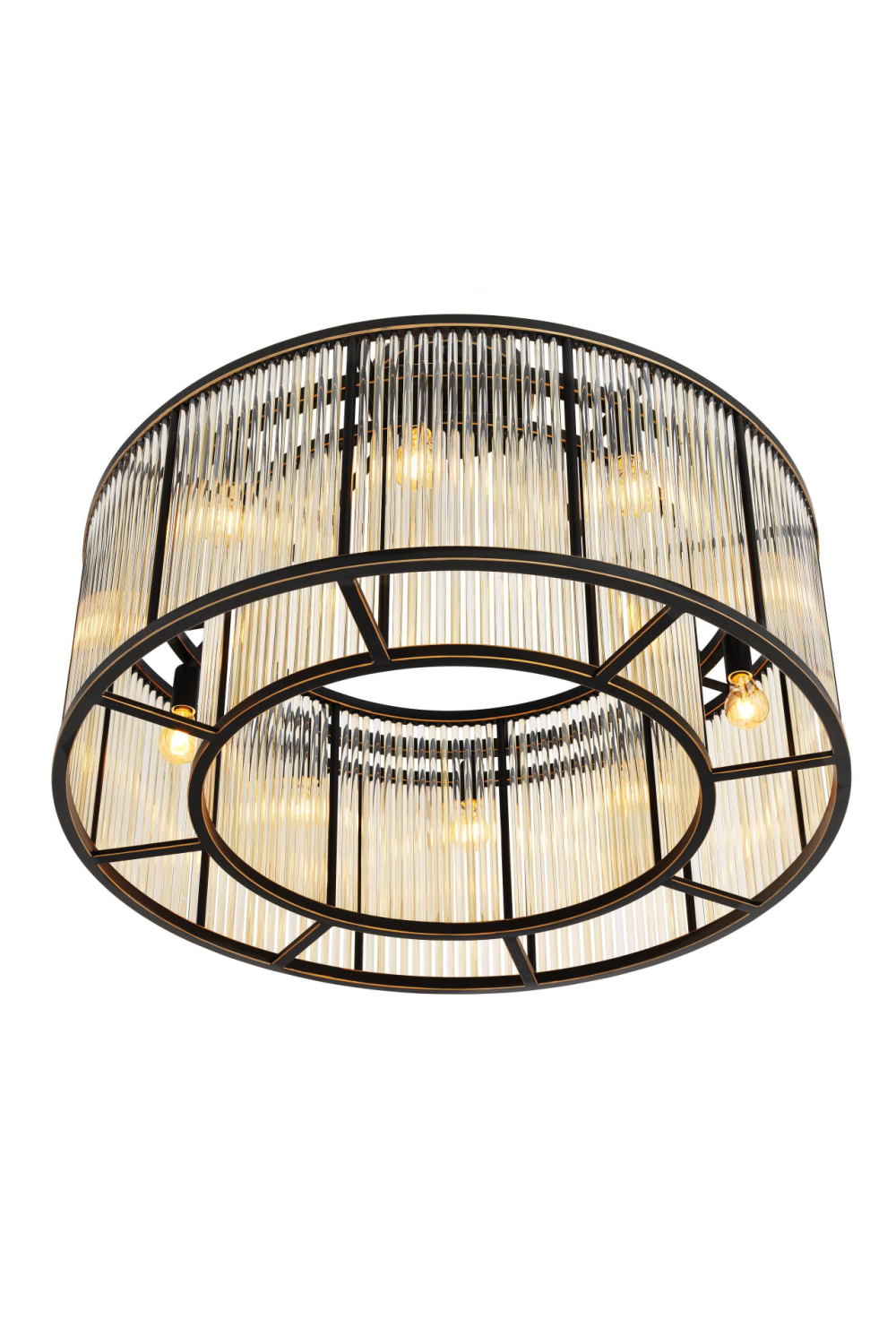 Glass Drum Ceiling Lamp Bernardi L | Eichholtz Miami