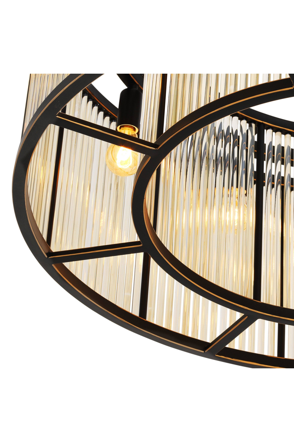 Glass Drum Ceiling Lamp Bernardi L | Eichholtz Miami