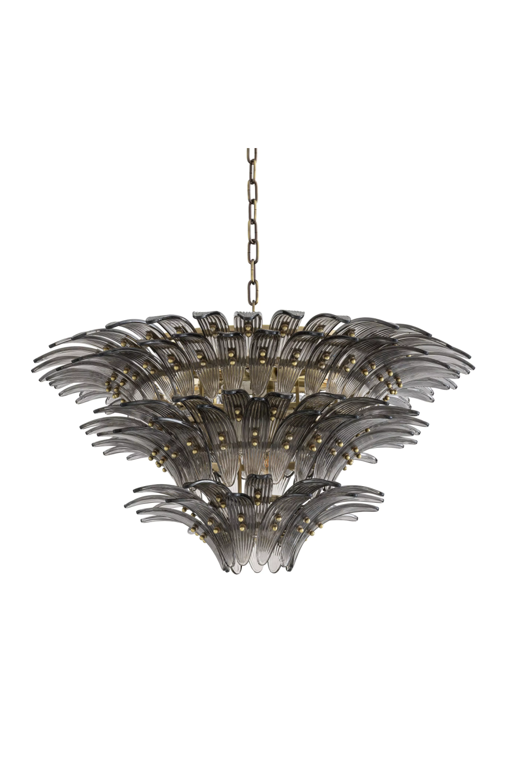 3 Tier Glass Chandelier Italo | Eichholtz Miami
