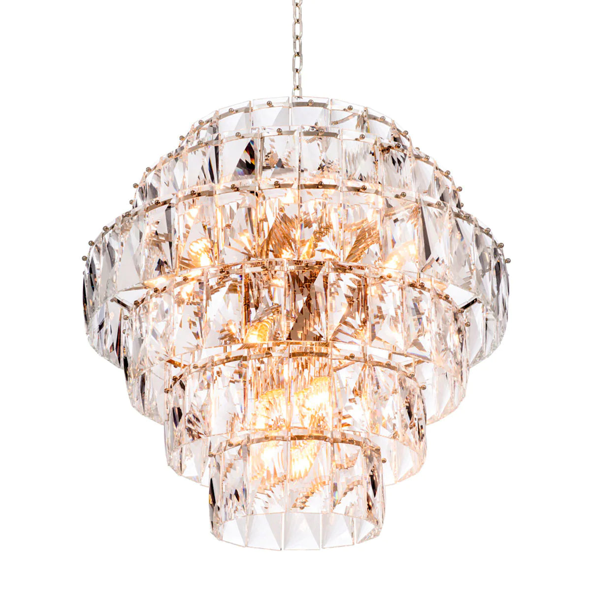 Glass Layered Chandelier L Amazone | Eichholtz Miami
