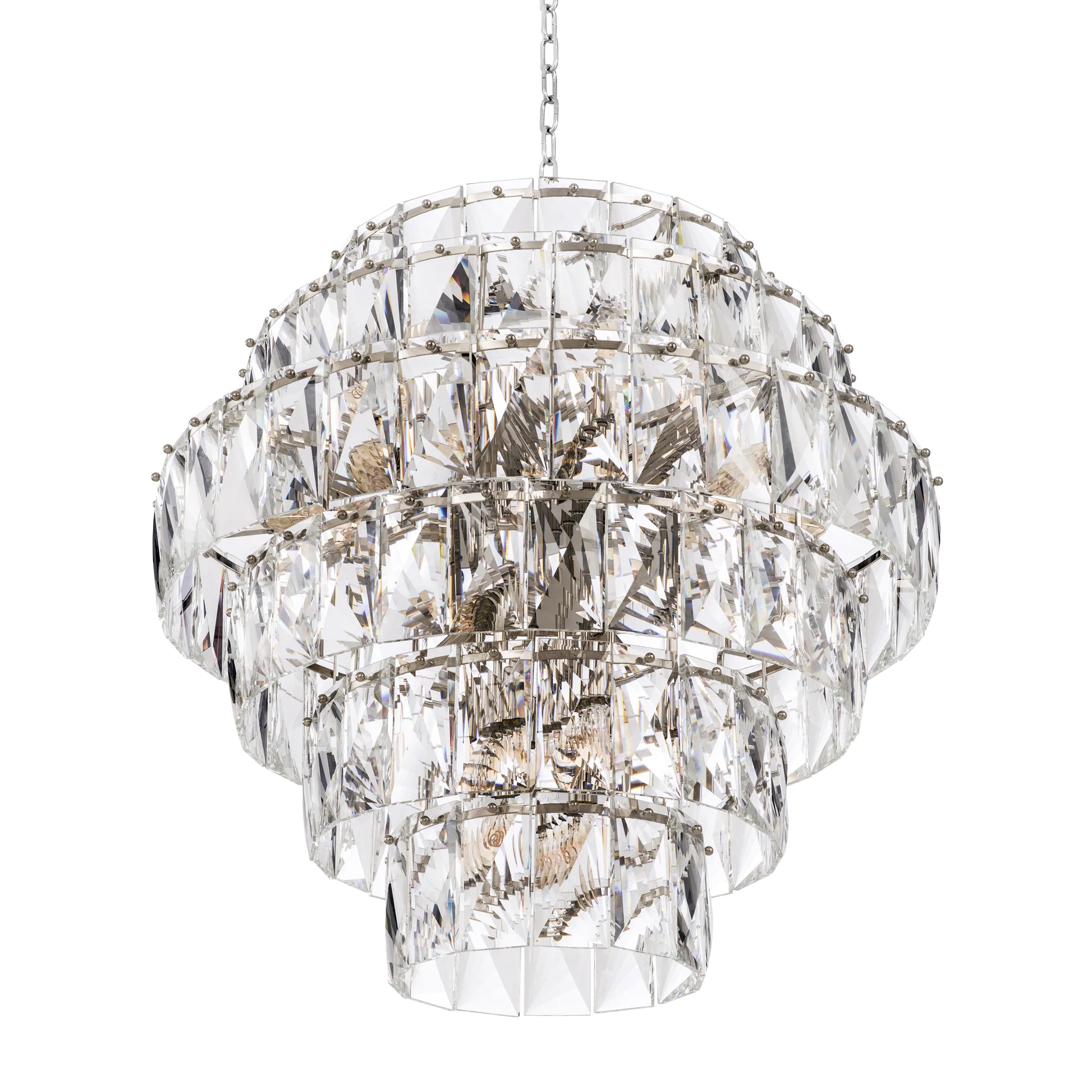 Glass Layered Chandelier L Amazone | Eichholtz Miami