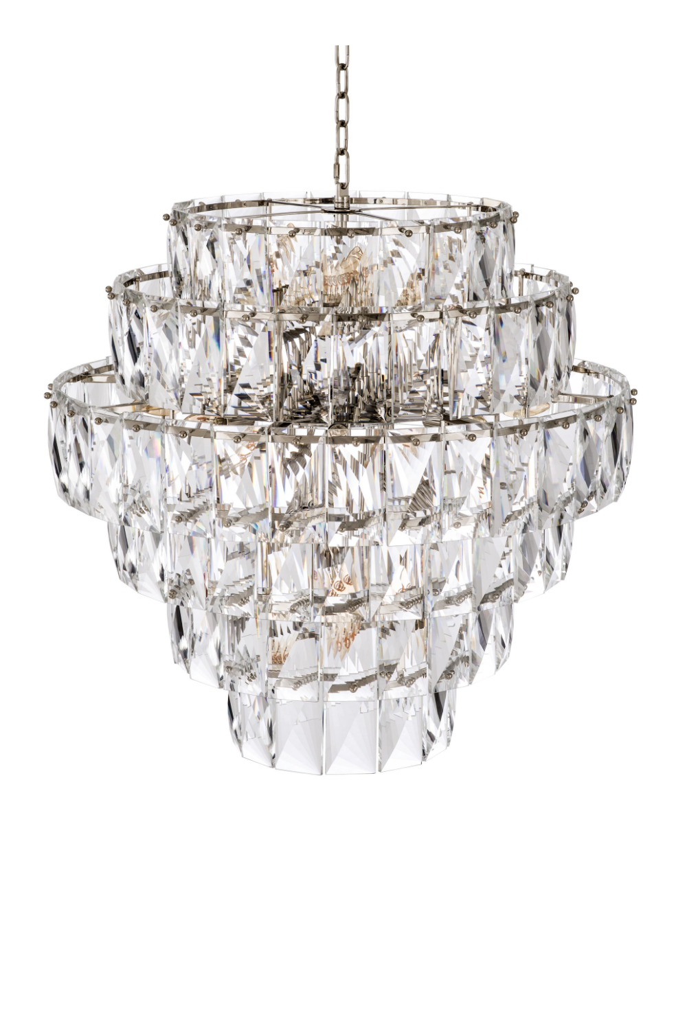 Glass Layered Chandelier L Amazone | Eichholtz Miami