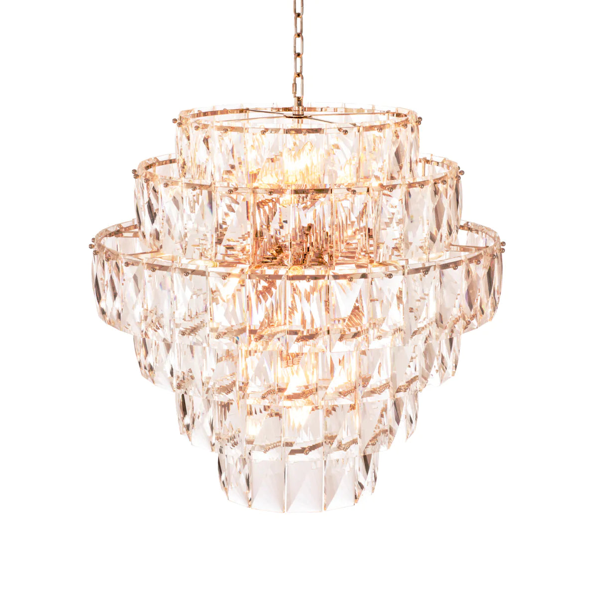 Glass Layered Chandelier L Amazone | Eichholtz Miami