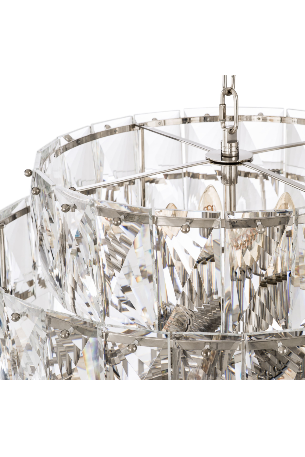 Glass Layered Chandelier L Amazone | Eichholtz Miami